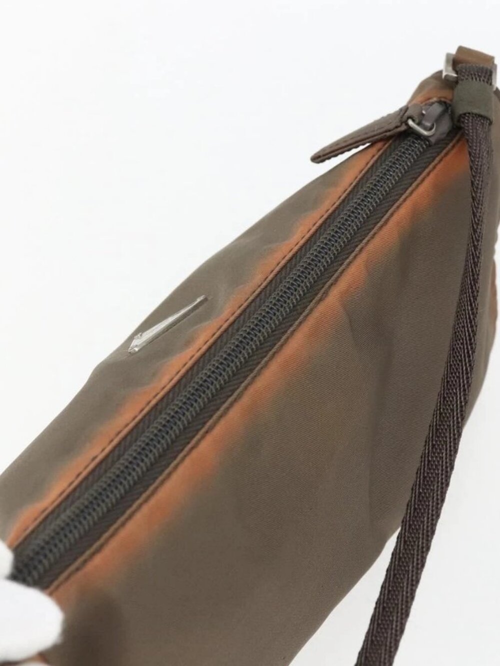 PRADA Accessory Pouch Nylon Brown Auth bs33343 - Picture 6 of 15